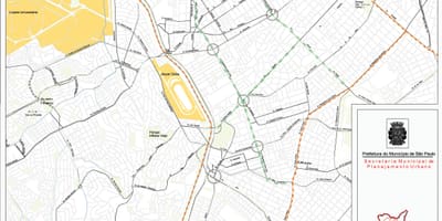 Karte São Paulo Pinheiros - Ceļi