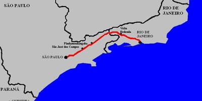 Karte Prezidents Dutra šosejas - BR 116