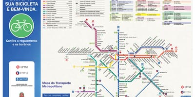 Karte riteņbraukšana rokasgrāmata Sao Paulo