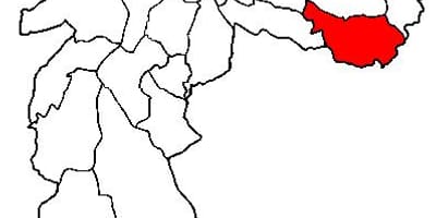 Karte São Mateus sub-prefektūrā Sao Paulo