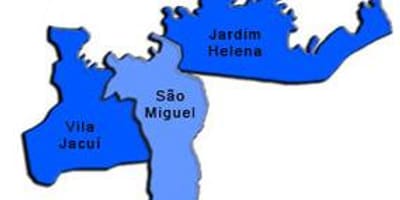 Karte São Miguel Paulista sub-prefecture