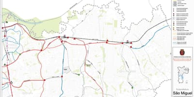 Karte São Miguel São Paulo Paulista - Sabiedriskais transports