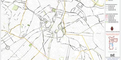 Karte Sé Sao Paulo - Ceļi