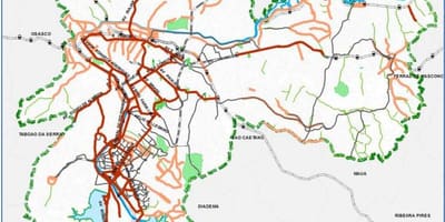 Karte São Paulo velosipēdu ceļš