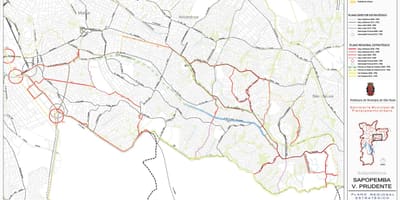 Karte Sapopembra Sao Paulo - Ceļi