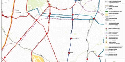 Karte Vila Mariana, Sao Paulo - Sabiedriskais transports