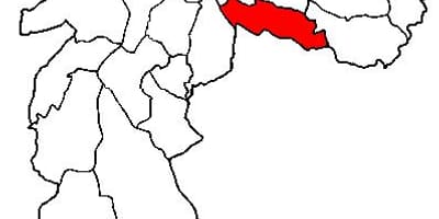 Karte Vila Prudente sub-prefektūrā Sao Paulo