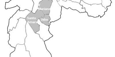 Karte zona Centro-Sul Sao Paulo