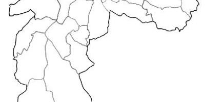 Karte zonā Nordeste Sao Paulo