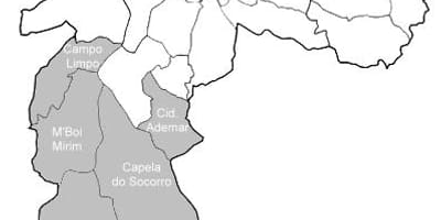 Karte zona Sul Sao Paulo
